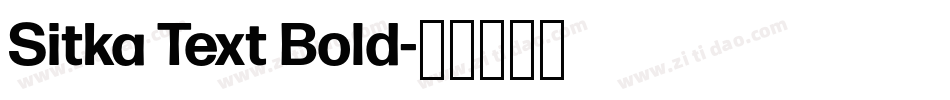Sitka Text Bold字体转换